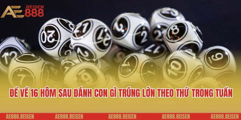 Đề về 16 hôm sau đánh con gì: Kinh nghiệm soi đề AE888 4 Đề về 16 hôm sau đánh con gì trúng lớn theo thứ trong tuần